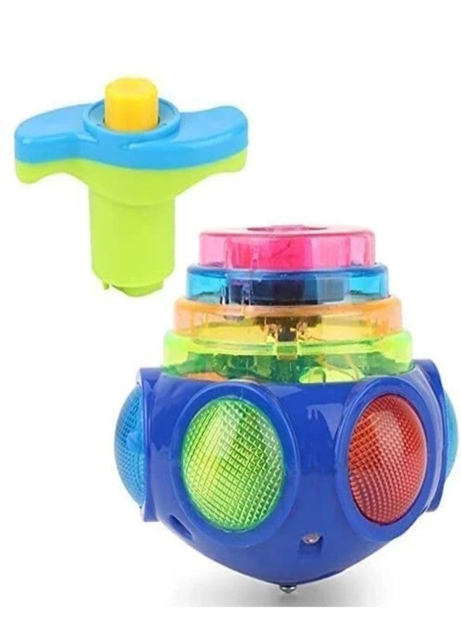 Blinkids Toys Spining Lattoo for Kids - Musical Light-Up Spinning Top Toy with Sound - Colourful Lights Spinner Lattu for Boys & Girls Age 3+ - Fun Rotating Toy, Birthday Gift for Kids - Image 2